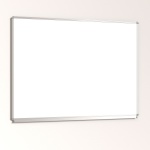 Whiteboard, 120x 90 cm, mit durchgehender Ablage, Stahlemaille weiß, 